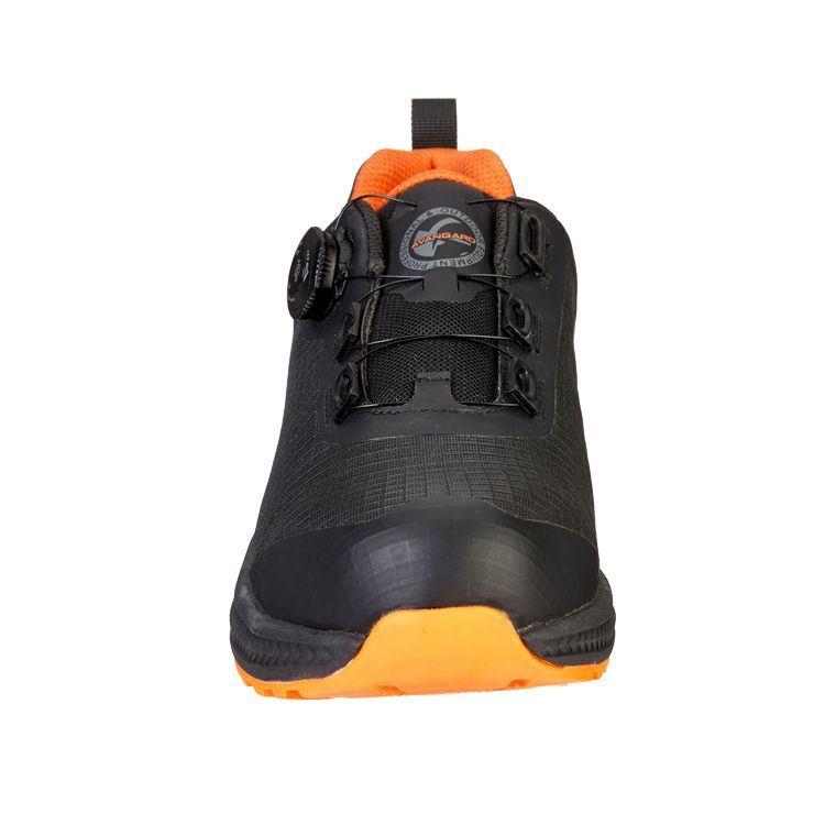 Полуботинки Футгард с системой быстрой шнуровки, цв. чёрно-оранжевый, КП, ЭВА/Резина