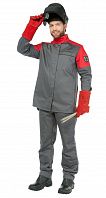 Костюм сварщика 'Баклер' с пк цв. серый-красный